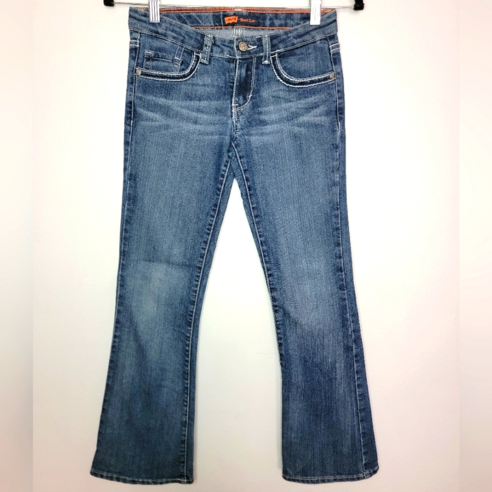 Levi's Bootcut Blue Mid Rise Size 25 Women's Denim Jeans (1)